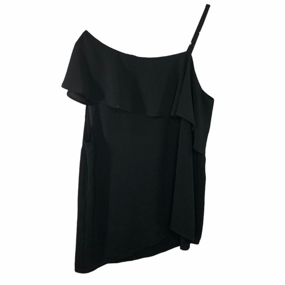 Torrid Black Georgette One Shoulder Top - Picture 5 of 6